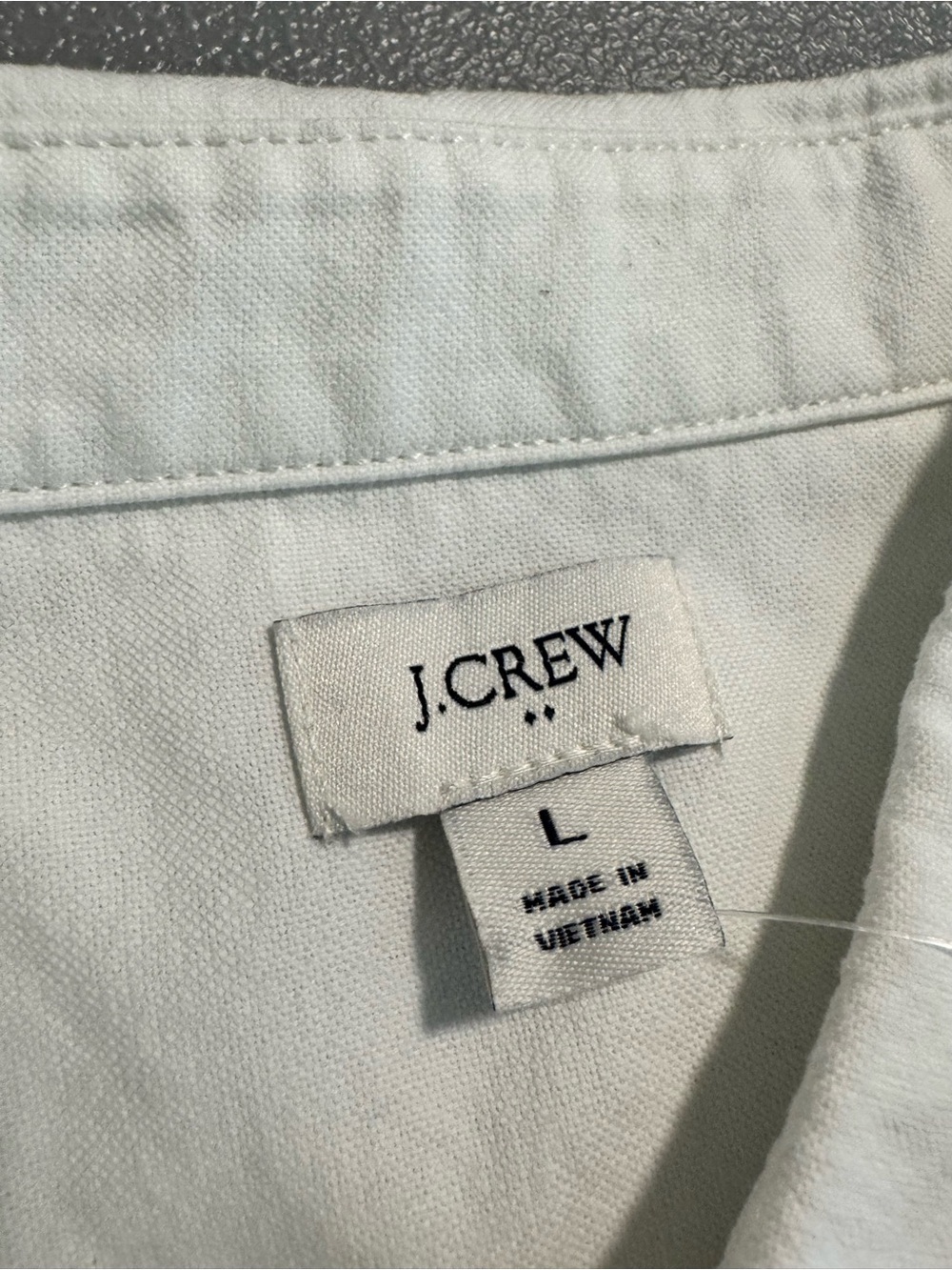 NWT J. Crew White 100% Cotton Casual Fitted Button-Down Shirt Size Large - Picture 9 of 14